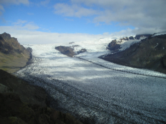 Glaciar en islandia