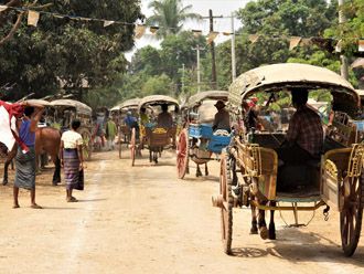 Calle en Yangon